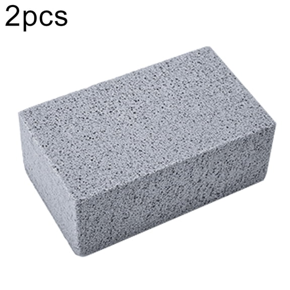 opvise 2 Pcs Grill Cleaning Brick Block Barbecue BBQ Racks Stains Grease Cleaner Tool