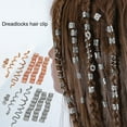 thumbnail image 1 of opvise 28Pcs Hair Clips Retro Style Vibrant Color High Durability Decorative Alloy Women Hair Spiral Braid Jewelry Dreadlock Clips for Lady Golden, 1 of 8