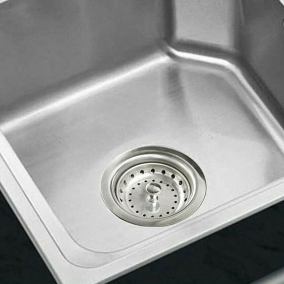 opvise 2Pcs Stainless Steel Kitchen Sink Drain Strainer Stopper for Standard 3-1/2 Inch Drain Sink Strainer Basket with Rubber Bottom Drain Catcher 2pcs