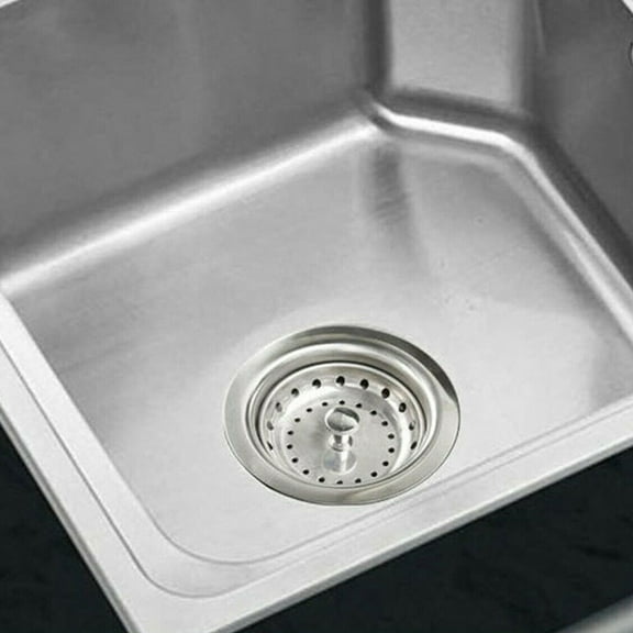 opvise 2Pcs Stainless Steel Kitchen Sink Drain Strainer Stopper for Standard 3-1/2 Inch Drain Sink Strainer Basket with Rubber Bottom Drain Catcher 2pcs