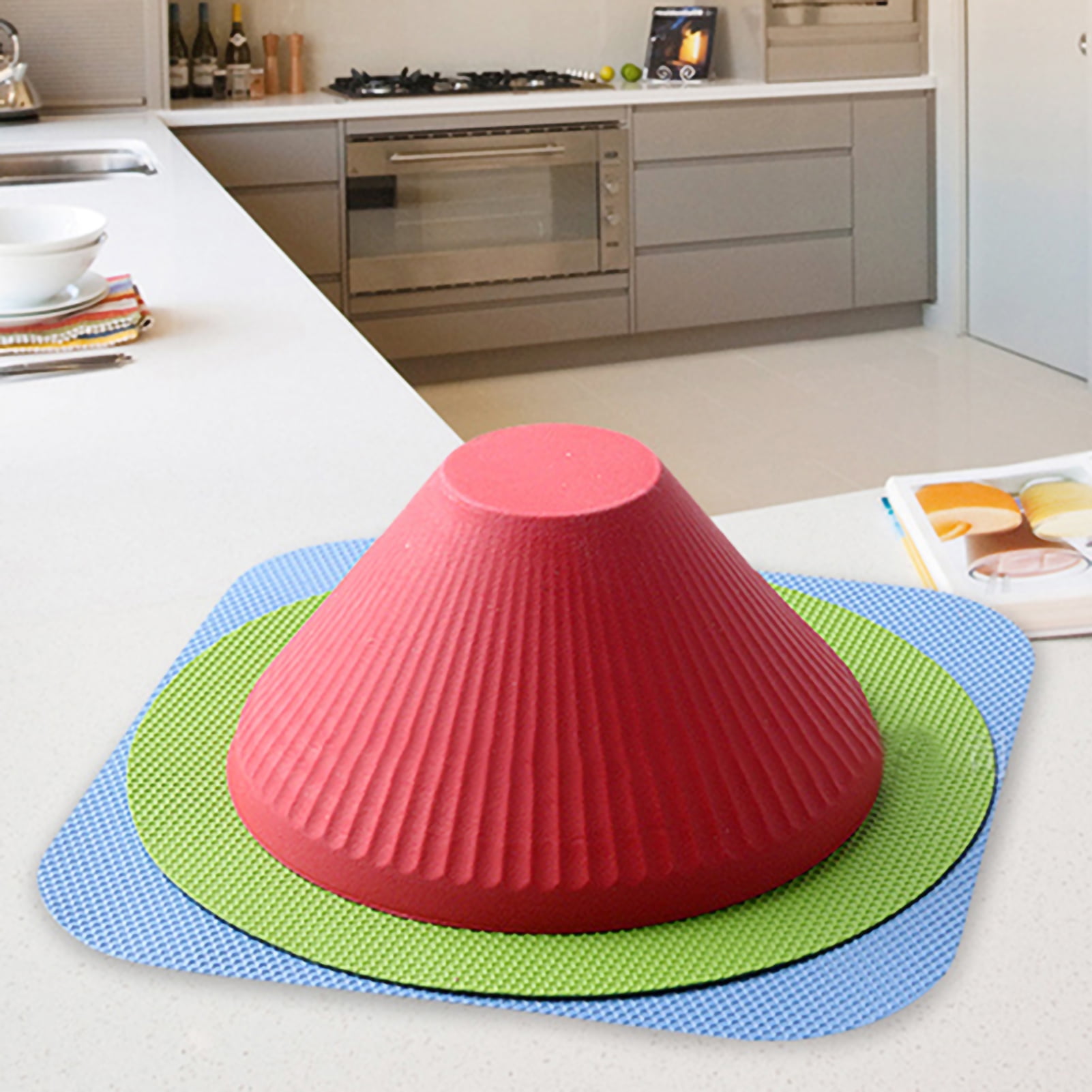 opvise 3Pcs Manual Rubber AntiSkid Round Gripper Pad Bottle Cap Kitchen Jar Opener A