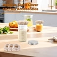 thumbnail image 1 of opvise 3Pcs Sourdough Starter Jar Cloth Covers Food Grade BPA Free Unbleached Reusable Cloth Covers Kitchen Accessories Beige, 1 of 7