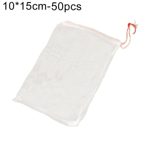 opvise 50 Pcs/Set Net Bags Durable Protective Nylon Fruit Trees Fruit Cover Mesh Bag for Yard