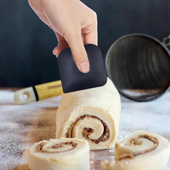 opvise 5Pcs Pan Scraper Food-Grade Plastic Heat Resistant Pot Cleaning Scraper Non-Slip Kitchen Tool for Home Coffee 5pcs