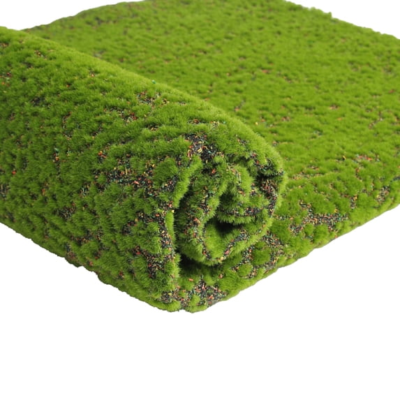 opvise Artificial Grass Foldable Natural Artificial Moss Grass for Living Room