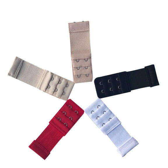 opvise Bra Extender 3 Rows 2 Hooks Adjustable Universal Brassiere Band Extension Straps Apricot