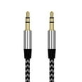 thumbnail image 1 of opvise Braided Wire Male to Male 3.5mm Audio Cable AUX Line for Car Speaker Cell Phone, 1 of 7