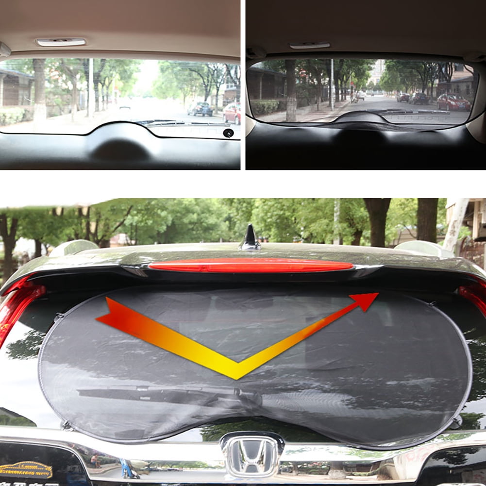 opvise Car Rear Window Sun Visor Shade Cover Shield Sunshade UV Mesh ...