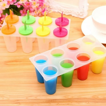 opvise DIY Mold Anti-deformed Reusable 8 Cavity Design Ice-lolly Maker Kitchen Tools Multicolor