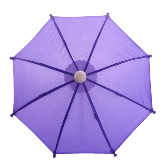 opvise Doll Umbrella Cute Decorative Solid Color Dollhouse Open Close Umbrella Decoration Daily Use
