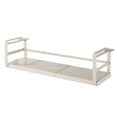 thumbnail image 1 of opvise No Drilling Storage Rack Easy Install Hanging Shelf Expandable under Shelf Storage Rack Stainless Carbon Steel Kitchen Pantry Countertop Spice Holder White, 1 of 8