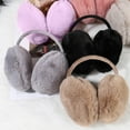 thumbnail image 1 of opvise Ear Muff Thick Lightweight Fuzzy Anti-deformation Ear Warmer Camel, 1 of 8