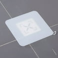 thumbnail image 1 of opvise Floor Drain Mat Smooth Surface Wide Application Durable Sewer Deodorant Sealing Silicone Cover for Home White, 1 of 8