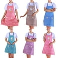 thumbnail image 1 of opvise Kitchen Apron Sleeveless Waterproof Oil-proof Comfortable Adjustable Home Cleaning Tools Double Pocket Cute Cartoon Rabbit Lady Apron Blue, 1 of 8