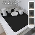 thumbnail image 1 of opvise Kitchen Countertop Drying Mat Super Absorbent Anti-slip Foldable Large Rectangle Dish Bowl Plate Dinnerware Placemat Coffer Maker Pad Cup Coaster Light Grey, 1 of 8