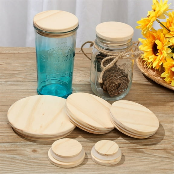 opvise Lid Eco-Friendly Leak-Proof Wood Coffee Mug Cover Lid for Ceramic Cup 52mm