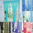 thumbnail image 1 of opvise Light Transmission Sheer Curtain Bright Color Polyester Comfortable Touch Door Drape for Living Room Light Blond, 1 of 8