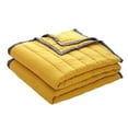 thumbnail image 1 of opvise Lightweight Bedspread Summer Quilt Sure Here's A Product Title for Listing Summer Sleep Quilt Ice Silk Machine Washable Absorbs Heat Lightweight Yellow, 1 of 8