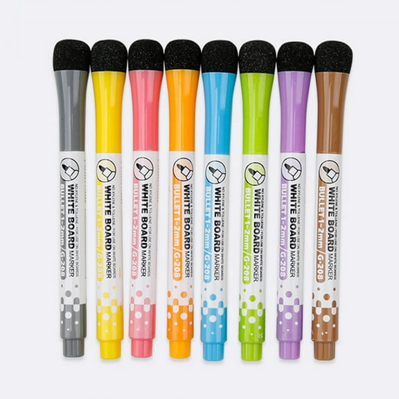 opvise Magnetic Whiteboard Pen Writing Drawing Erasable Board Marker Office Supplies Purple