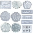 thumbnail image 1 of opvise Nail Art Silicone Mold Leaves Flower DIY Craft Jewelry Decoration Accessories, 1 of 8
