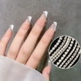 thumbnail image 1 of opvise Nail Chain Exquisite DIY Lightweight Three-dimensional Metal Rhinestone Jewelry Nail Chain for Finger, 1 of 8