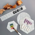 thumbnail image 1 of opvise Nail Color Plate Shell Pattern Displaying Non-Fading Natural Palette Display Plate Mixing Tool for Manicure, 1 of 8
