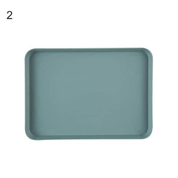 opvise Nordic Simple Rectangular Fruit Dessert Plastic Storage Tray Kitchen Supplies