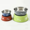 thumbnail image 1 of opvise Pet Feeder Bowl Durable Non-slip Stainless Steel Thickened Dog Cat Food Bowl for Home Red, 1 of 8