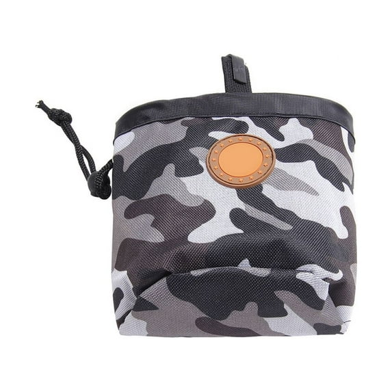 opvise Pet Snack Bag Large Capacity Waterproof Oxford Cloth Puppy Food Treat Snack Storage Pouch Waist Bag Pet Supplies