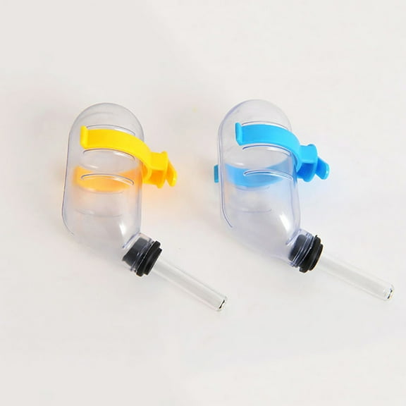 opvise Pet Water Feeder Lightweight Leak-proof Plastic Hamster Water Bottle Dispenser Feeder Yellow
