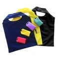 thumbnail image 1 of opvise Portable Folding Eco Friendly Nylon Grocery Shopping Bag Tote Pouch Organizer Yellow, 1 of 7