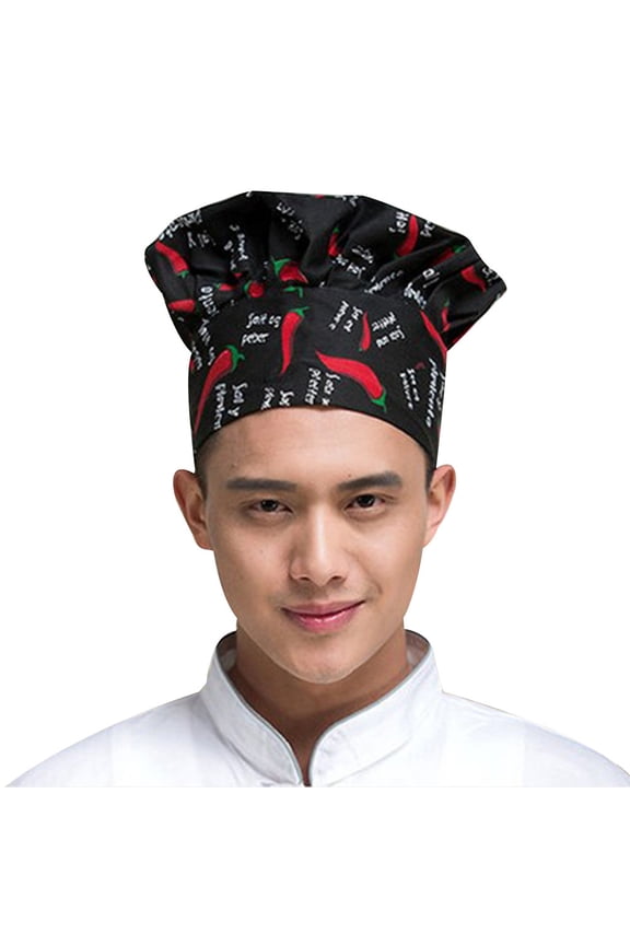Professional Stretchy Adjustable Men Cap Kitchen Cook Baker Catering Chef Hat