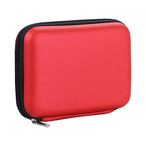 opvise Protective Case Mini Storage Cover Zipper Bag 2.5 Inch USB External Hard Disk Drive Case Bag for Home