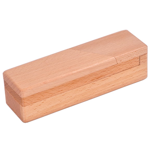 opvise Puzzle Toy High Durability Relieve Boredom Wood Brain Teaser Gift Box Secret Enigma Puzzle Toy for Home