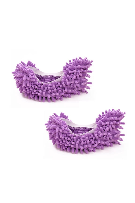 Shoes Cover Skin-friendly Dust Cleaning Soft Floor Mopping Cleaning Slipper for House