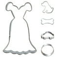 thumbnail image 1 of opvise Stainless Steel Dress Car Bone Puppy Dog Circle Mould Cookie Cutter DIY Mold #1, 1 of 7