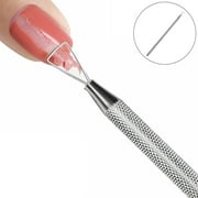 opvise Stainless Steel Triangle Nail Pusher Peeler Scraper Gel Polish Remover Tool