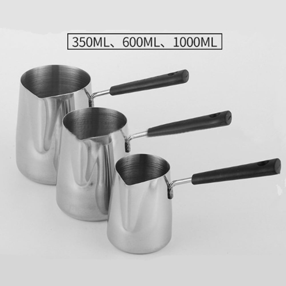 opvise Stainless Steel Wax Melting Pot DIY Candle Soap Melt Pitcher Milk Frothing Jug 600ml