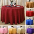 thumbnail image 1 of opvise Tablecloth Tear Resistant No Fading Polyester Washable Round Tablecloth for Kitchen Beige Yellow, 1 of 8