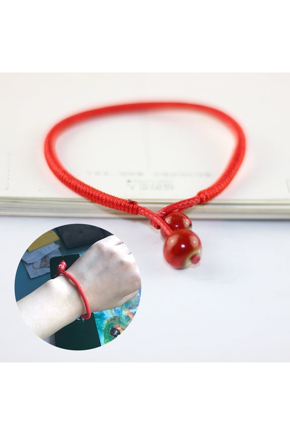 Unisex Ceramics Beads Charm Braided Rope Lucky Bracelet Bangle Jewelry Gift