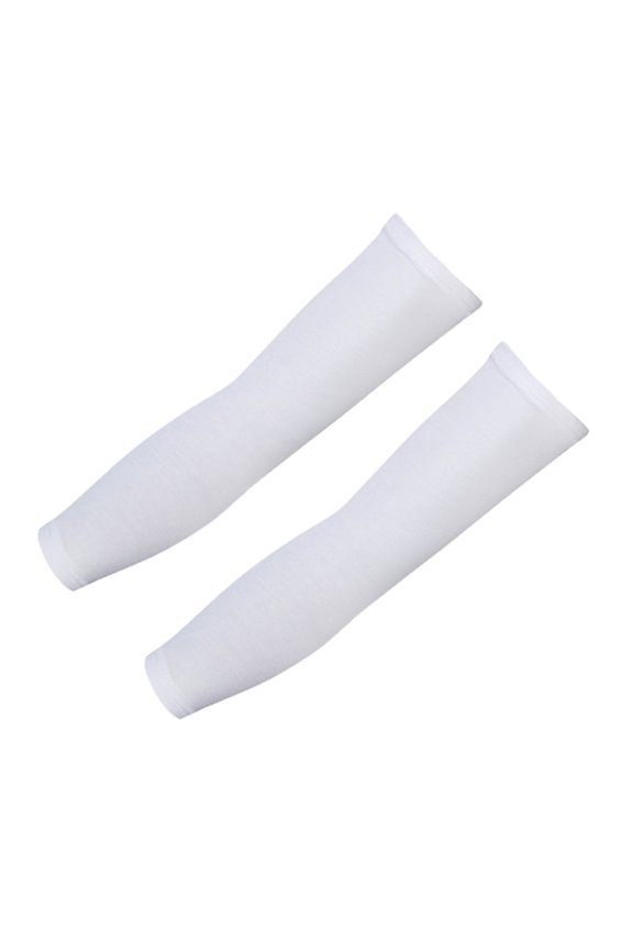 Unisex Compression Fit Hand Cooling Ribbing UV Protection Outdoor Arm Sleeves