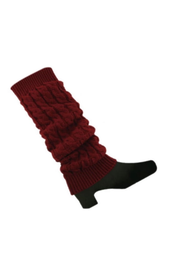 Women Crochet Cable Knit Braided Winter Leg Warmers Boot Cuffs Toppers Socks