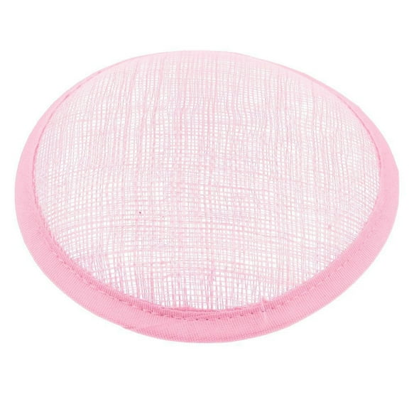 opvise Women Sinamay Cocktail Hat Fascinator Round Base Millinery DIY Craft Accessory