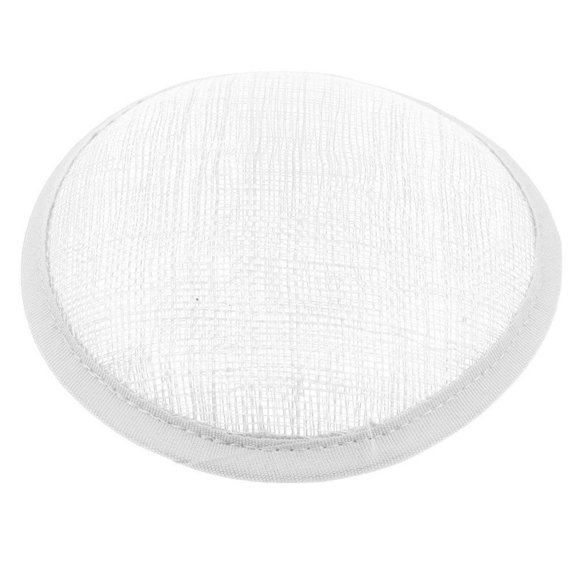 opvise Women Sinamay Cocktail Hat Fascinator Round Base Millinery DIY Craft Accessory