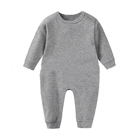 oqasdz Baby Bodysuits Ultimate Comfort Boys Long Sleeve Shoulder Snap Jumpsuit For Newborn Toddler Playwear Soft Everyday Outfit