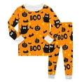 thumbnail image 1 of oqasdz Baby Boy Clothes Girls Halloween Pajama Set Long Sleeve Pumpkin Print Shirts and Pants Comfortable Fall Winter Sleepwear /8T, 1 of 4