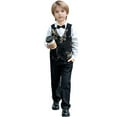 thumbnail image 1 of oqasdz Baby Boy Clothes Suit Set formal Vest Outfit Embroidered for Kids Birthday Party Piano Performance Wedding Attire /7-8 Years, 1 of 9