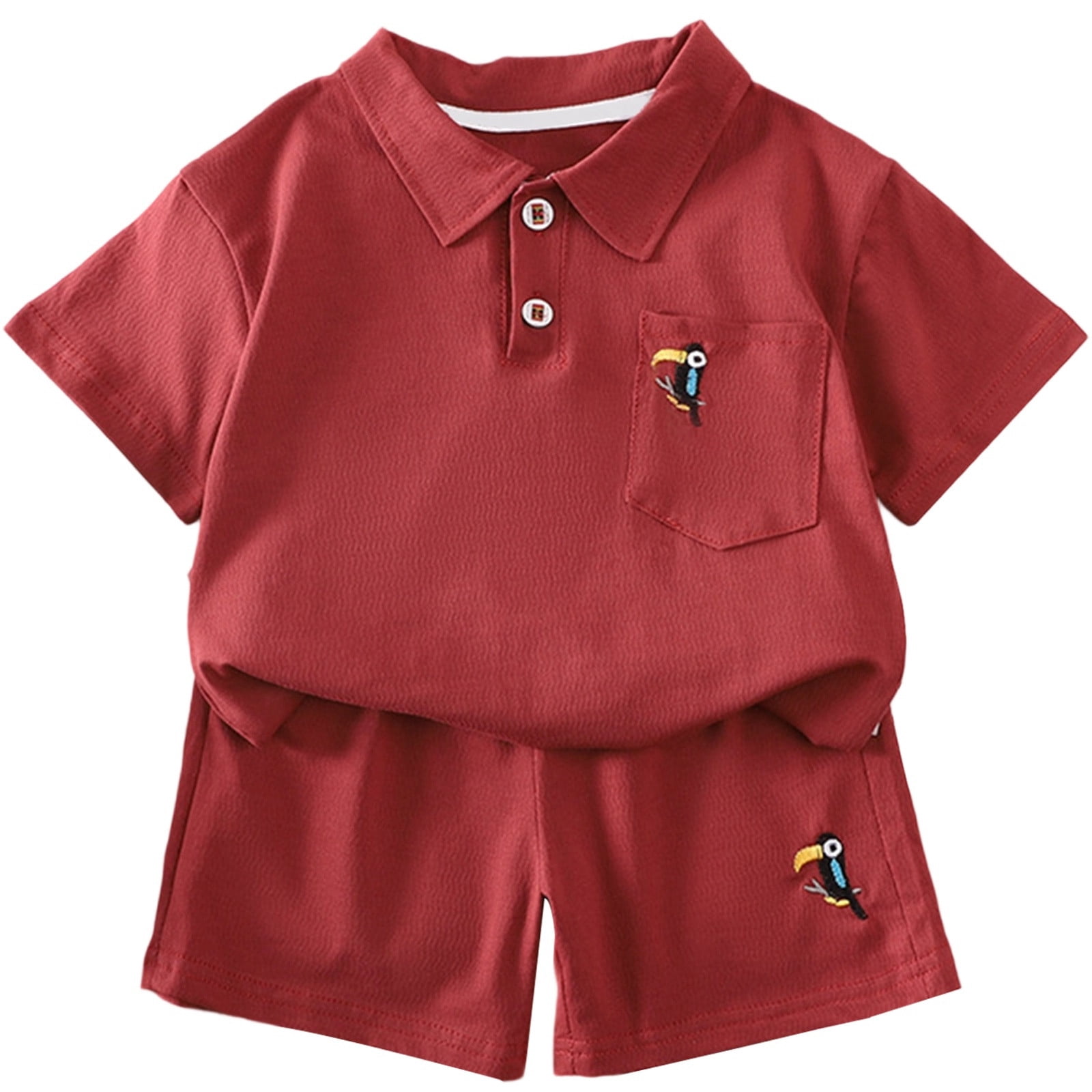 Baby Boy Casual Vest & Shorts Set – Cute Cartoon Design