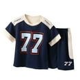 thumbnail image 1 of oqasdz Baby Boy Outfits Girls Short Sleeved Quick Drying T Shirt and Shorts Sports Running Casual Summer Two Piece Set /9-10 Years, 1 of 3