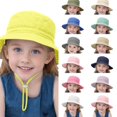 thumbnail image 1 of oqasdz Baby Sun Hat for Boys Girls Breathable Solid Color Fisherman Cap Beach Hat for Toddler Kids Lightweight Casual Outdoor, 1 of 5